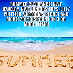 🌞 Summer Clearance! 20% discount on 3 or more items. NWT jewelry & clothing!